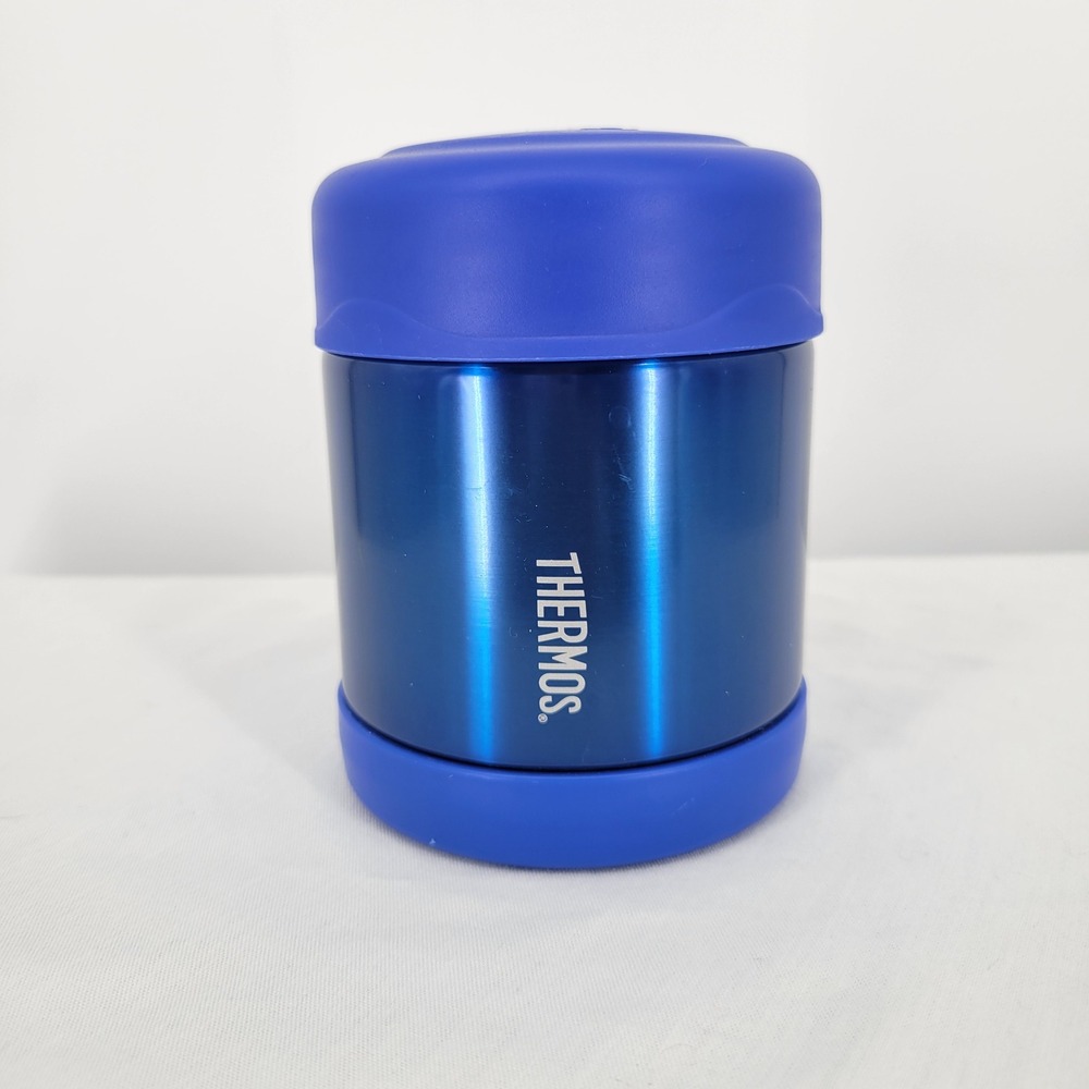 Thermos Funtainer 10oz Vacuum Insulated Food Jar Blue Stainless Steel